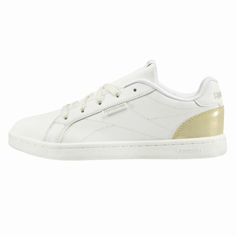 Reebok Royal Complete Clean Shoes Girls White/Gold India FI1349NO
